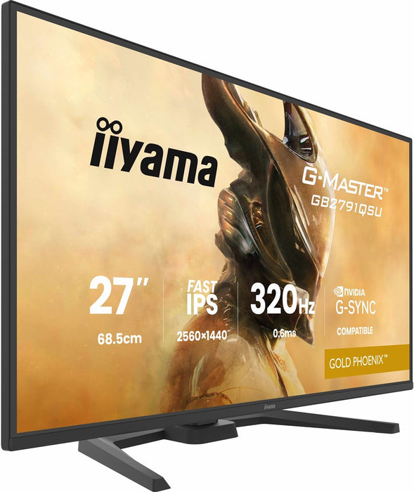 iiyama G-MASTER GB2791QSU-B1 компютърен монитор 68.6 см (27") 2560 x 1440 пиксела широкоъгълен Quad HD Черен