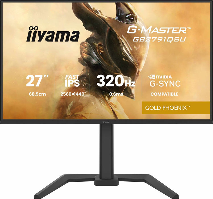 iiyama G-MASTER GB2791QSU-B1 компютърен монитор 68.6 см (27") 2560 x 1440 пиксела широкоъгълен Quad HD Черен