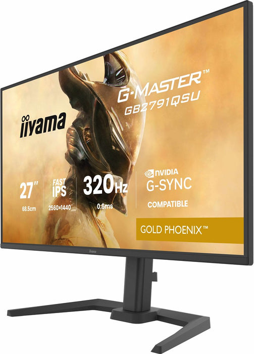 iiyama G-MASTER GB2791QSU-B1 компютърен монитор 68.6 см (27") 2560 x 1440 пиксела широкоъгълен Quad HD Черен