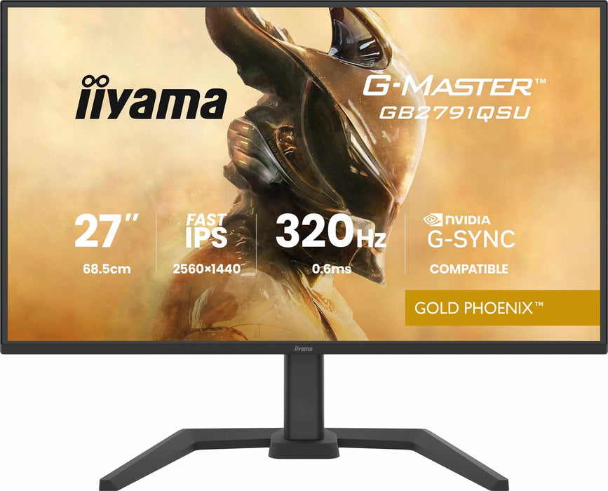 iiyama G-MASTER GB2791QSU-B1 компютърен монитор 68.6 см (27") 2560 x 1440 пиксела широкоъгълен Quad HD Черен