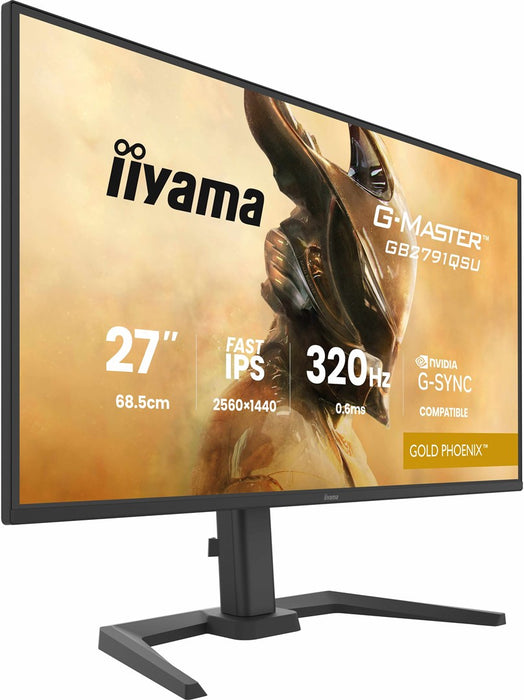 iiyama G-MASTER GB2791QSU-B1 компютърен монитор 68.6 см (27") 2560 x 1440 пиксела широкоъгълен Quad HD Черен