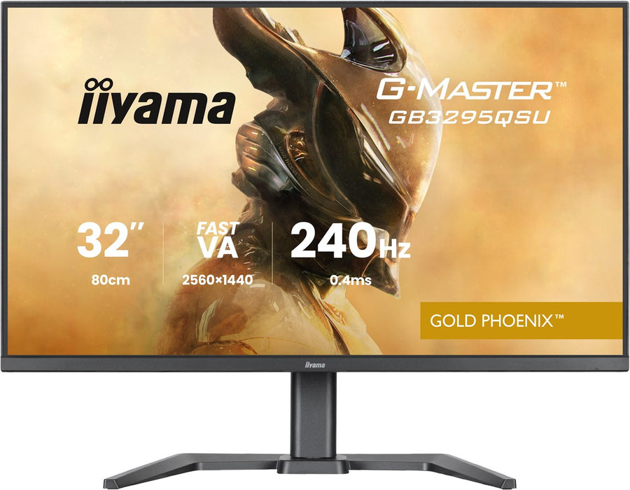 iiyama G-MASTER GB3295QSU-B1 компютърен монитор 80 см (31.5") 2560 x 1440 пиксела Quad HD LED Черен