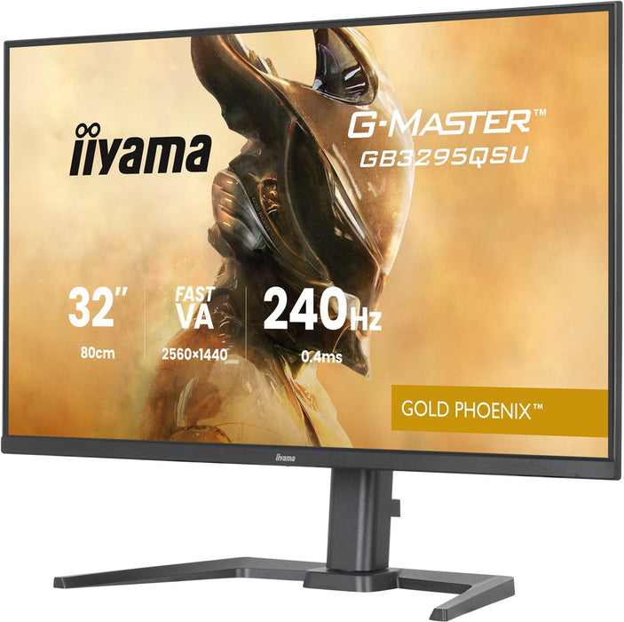 iiyama G-MASTER GB3295QSU-B1 компютърен монитор 80 см (31.5") 2560 x 1440 пиксела Quad HD LED Черен