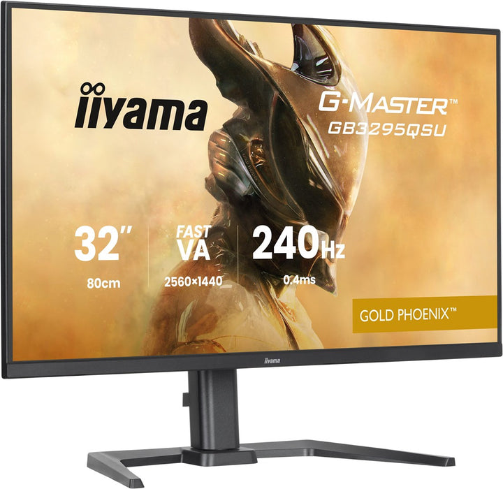 iiyama G-MASTER GB3295QSU-B1 компютърен монитор 80 см (31.5") 2560 x 1440 пиксела Quad HD LED Черен