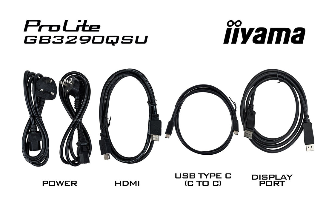 iiyama G-MASTER GB3290QSU-B1 компютърен монитор 80 см (31.5") 2560 x 1440 пиксела Quad HD LED Черен