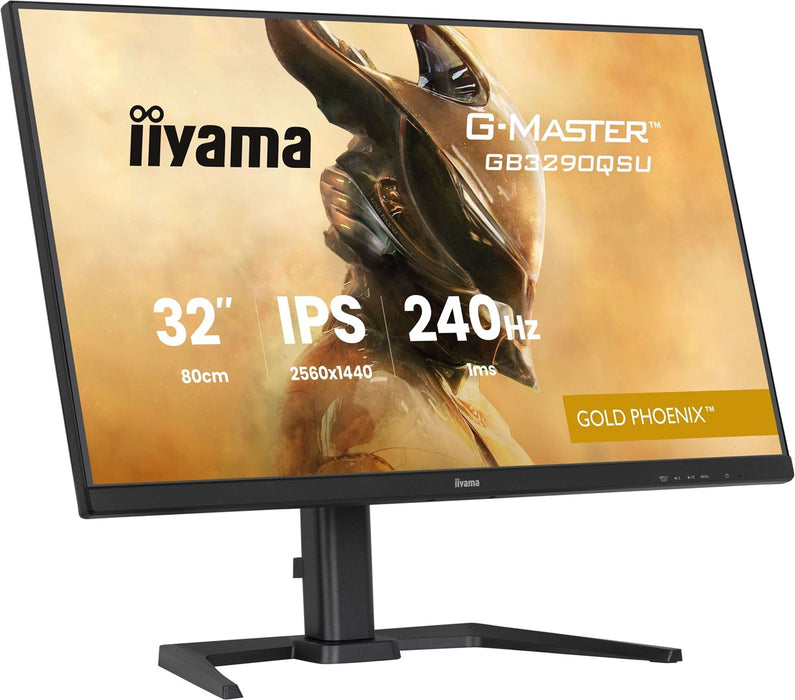 iiyama G-MASTER GB3290QSU-B1 компютърен монитор 80 см (31.5") 2560 x 1440 пиксела Quad HD LED Черен