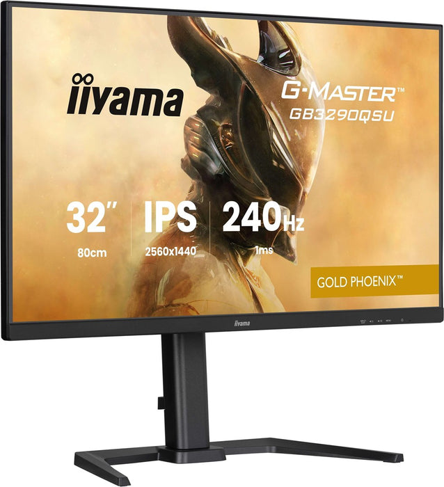 iiyama G-MASTER GB3290QSU-B1 компютърен монитор 80 см (31.5") 2560 x 1440 пиксела Quad HD LED Черен