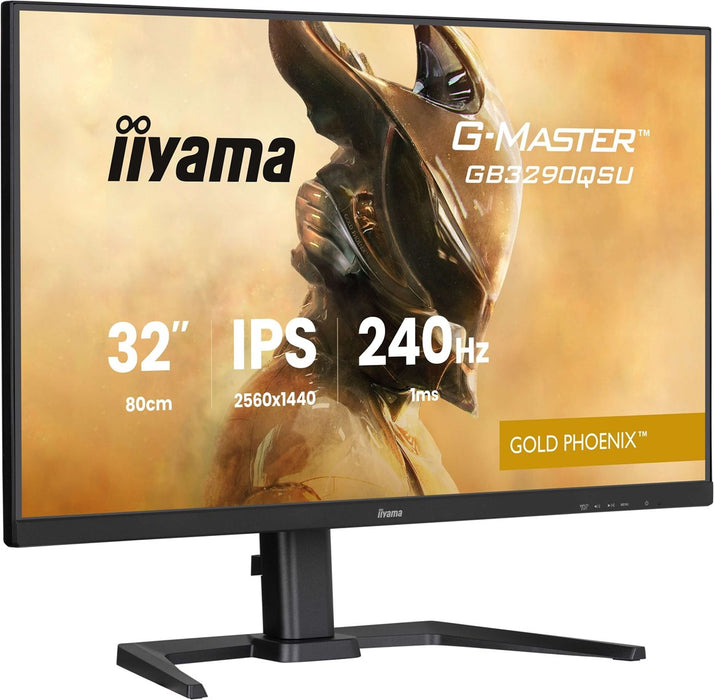 iiyama G-MASTER GB3290QSU-B1 компютърен монитор 80 см (31.5") 2560 x 1440 пиксела Quad HD LED Черен