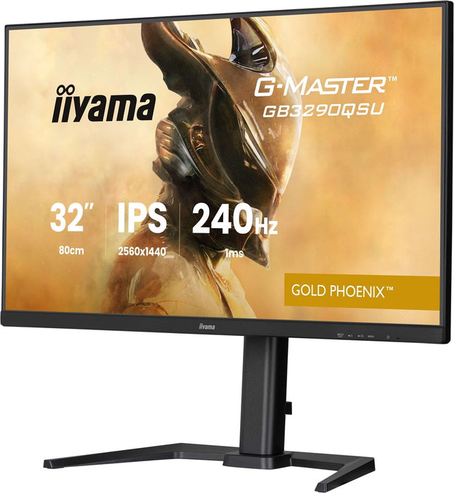 iiyama G-MASTER GB3290QSU-B1 компютърен монитор 80 см (31.5") 2560 x 1440 пиксела Quad HD LED Черен