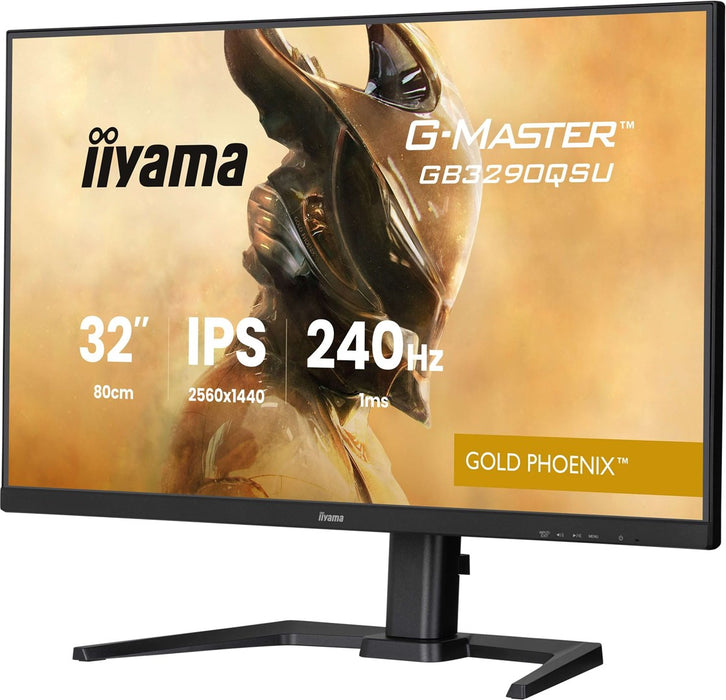 iiyama G-MASTER GB3290QSU-B1 компютърен монитор 80 см (31.5") 2560 x 1440 пиксела Quad HD LED Черен