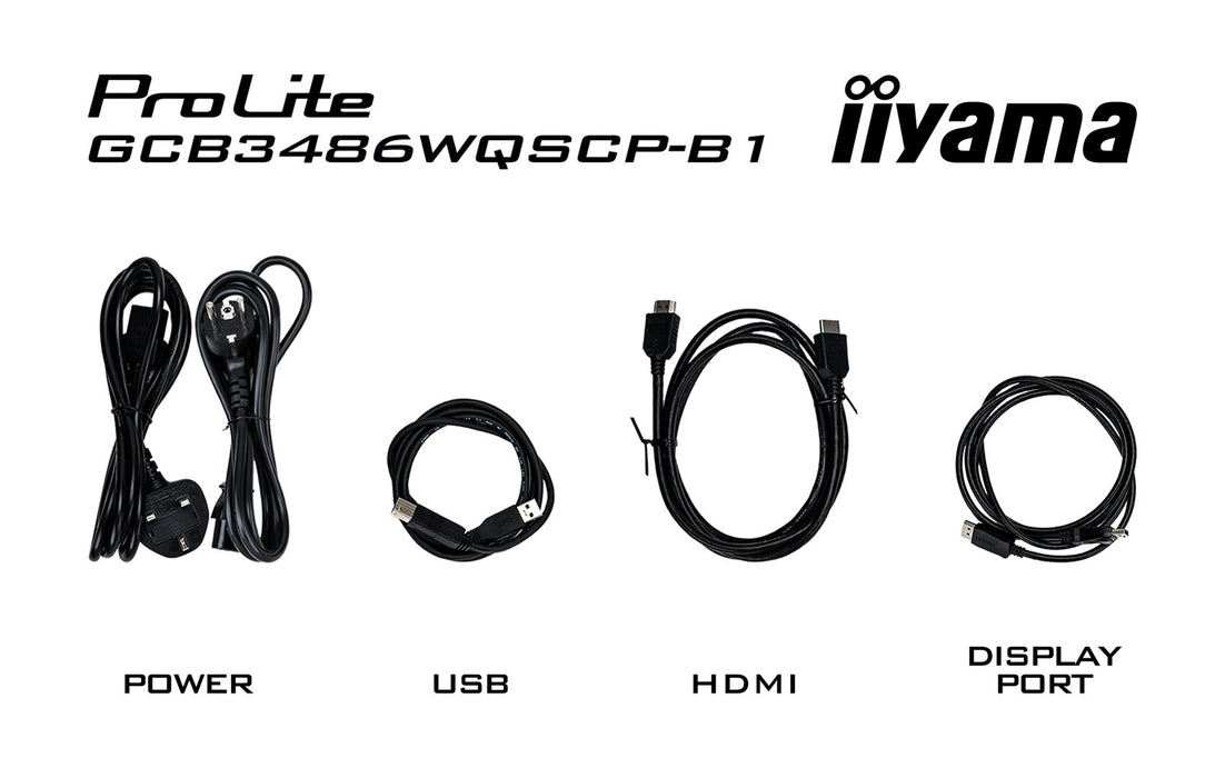iiyama G-MASTER GCB3486WQSCP-B1 компютърен монитор 86.4 см (34") 3440 x 1440 пиксела UltraWide Quad HD Черен
