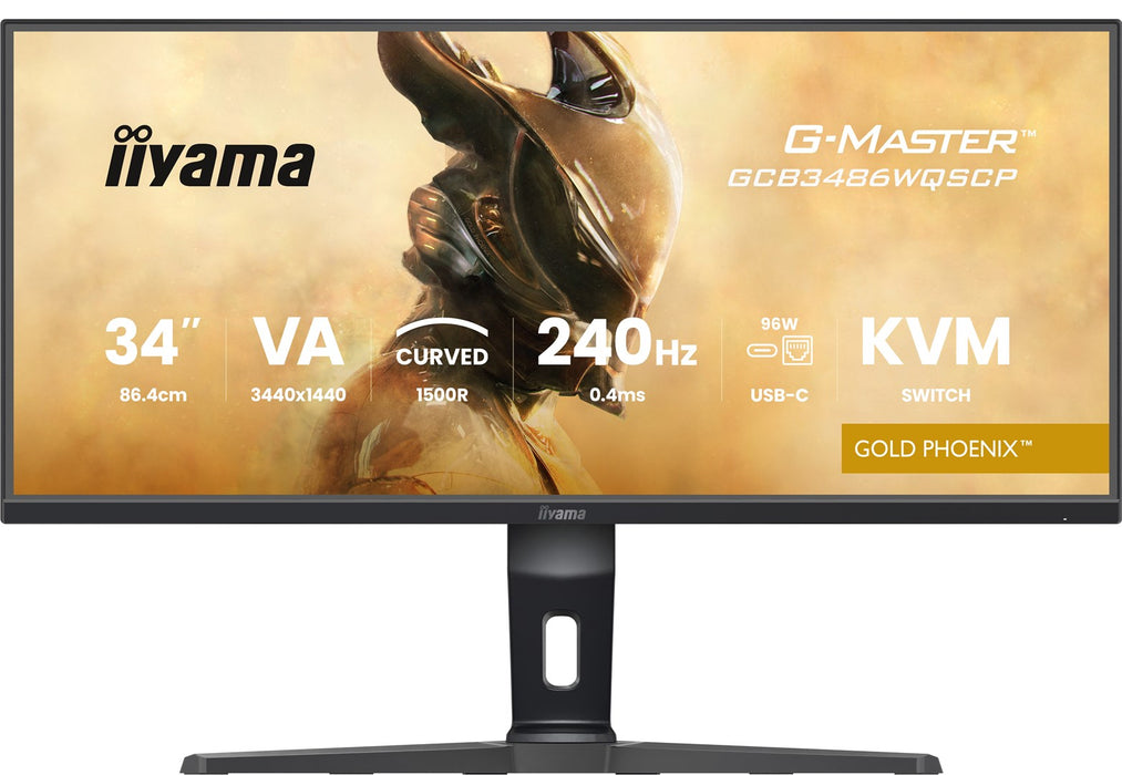 iiyama G-MASTER GCB3486WQSCP-B1 компютърен монитор 86.4 см (34") 3440 x 1440 пиксела UltraWide Quad HD Черен