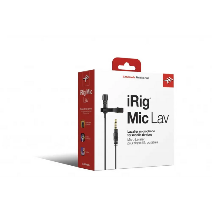 IK Multimedia iRig Mic Lav Черен микрофон с щипка
