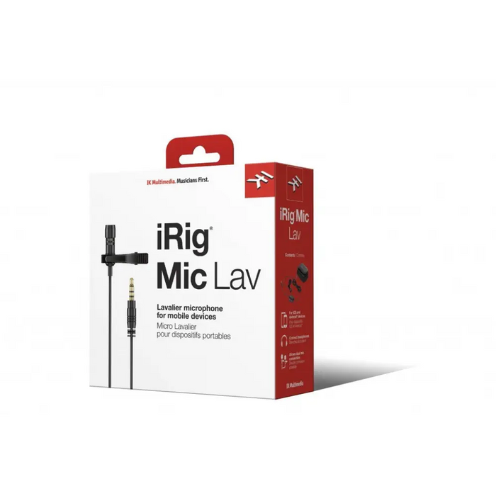 IK Multimedia iRig Mic Lav Черен микрофон с щипка