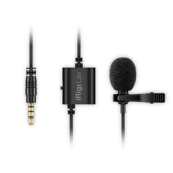 IK Multimedia iRig Mic Lav Черен микрофон с щипка