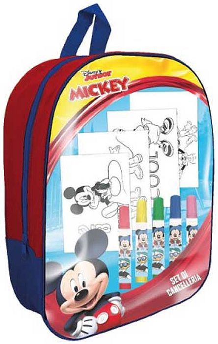 Раница за детска градина IMC Toys - Mickey Mouse, с комплект за оцветяване