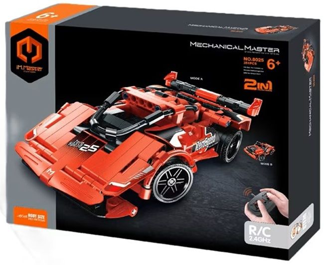 Детски конструктор 2 в 1 iM.Master - Спортен автомобил и джип, R/C, 341 части