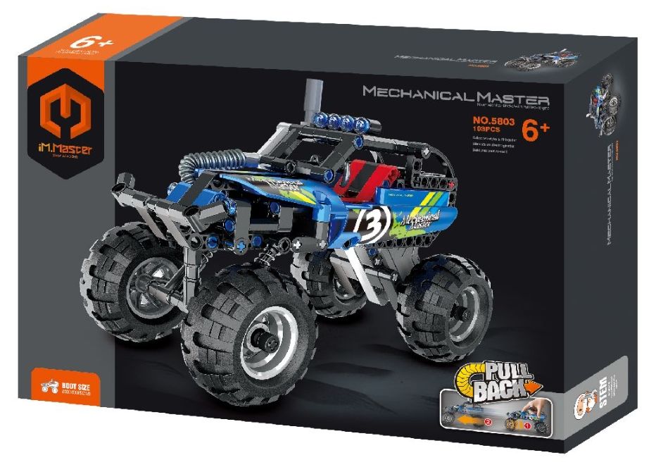 Конструктор iM.Master Mechanical Master - Off-Road Truck, Pull Back, 193 части