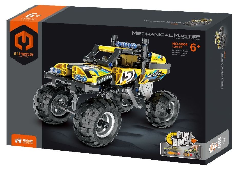 Конструктор iM.Master Mechanical Master - Off-Road джип, Pull Back, 199 части