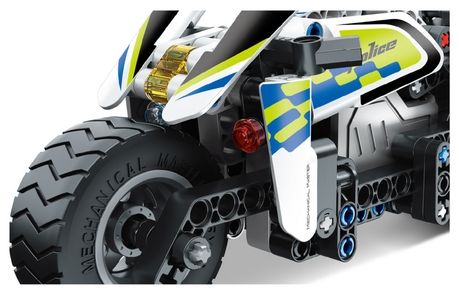 Конструктор iM.Master Mechanical Master Полицейски мотоциклет, Pull Back, 193 части
