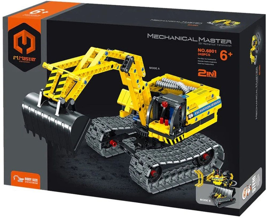Конструктор 2 в 1 iM.Master Mechanical - Багер и робот, 342 части