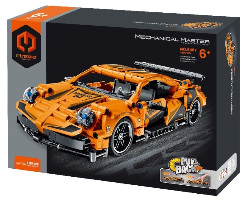 Конструктор iM.Master - Super Car, Pull back, 490 части