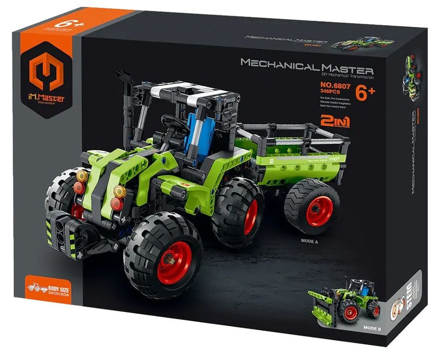 Конструктор 2 в 1 iM.Master Mechanical Master - Трактор, 348 части