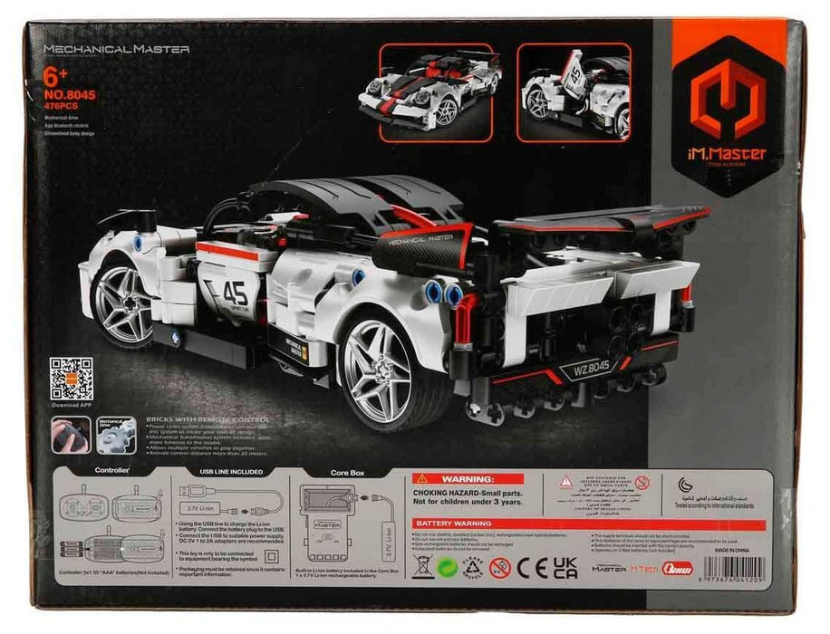 Конструктор iM.Master Mechanical Master - Спортна кола, с RC, 476 части