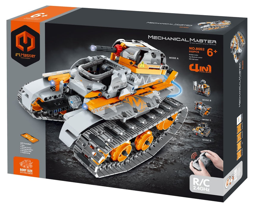 Конструктор 4 в 1 iM.Master Mechanical Master - Танк с Radio/C, 552 части