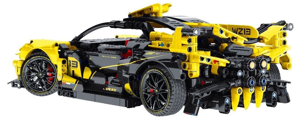 Конструктор iM.Master Mechanical Master - Кола, 1:14, жълта, 1103 части