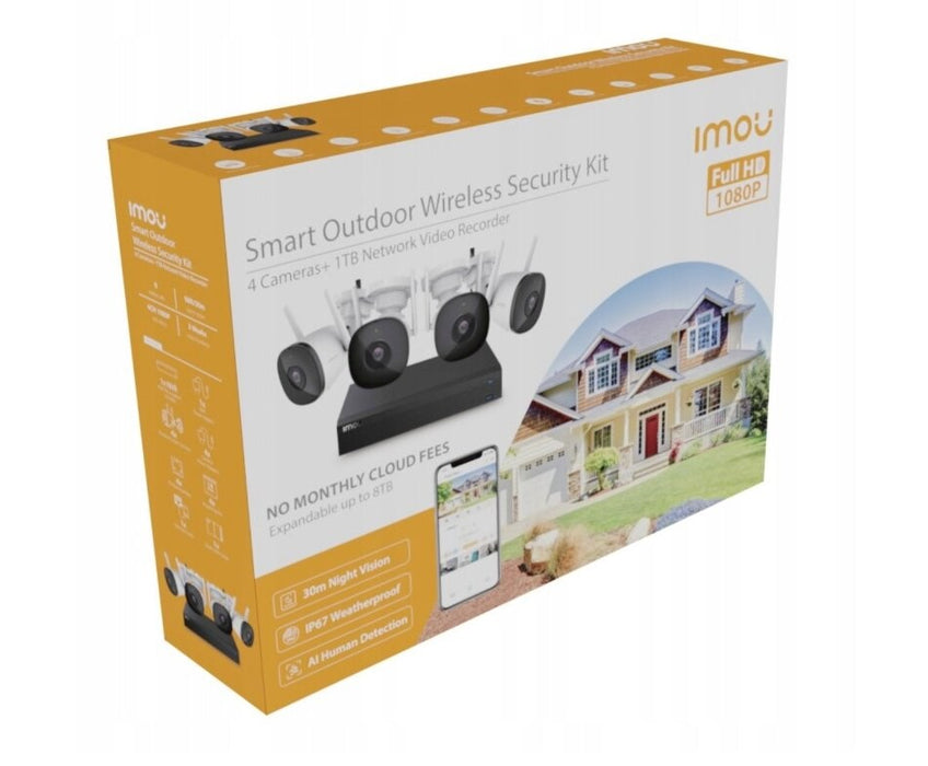 Imou KIT/NVR1104HS-W-S2/4-F22 Комплект Imou Kit Lite 2MP WiFi IP камера за наблюдение
