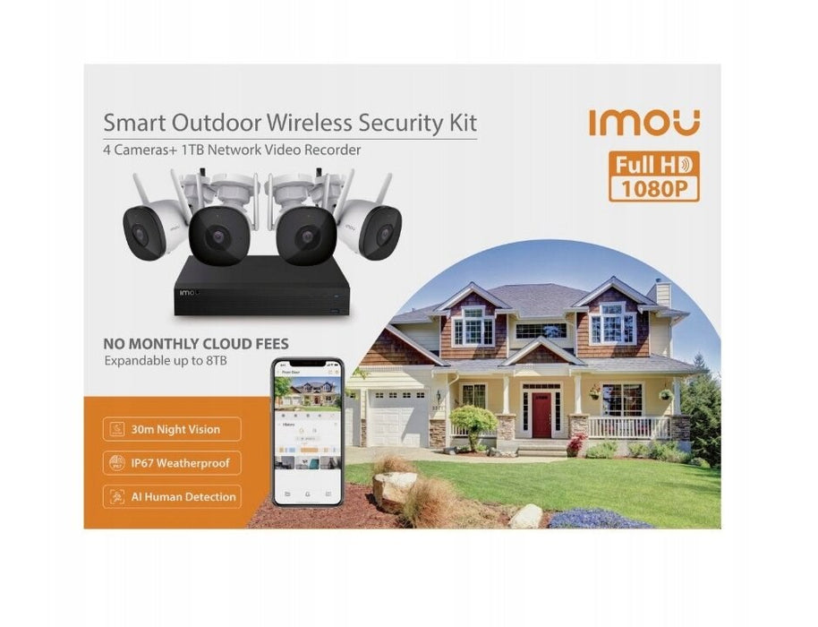 Imou KIT/NVR1104HS-W-S2/4-F22 Комплект Imou Kit Lite 2MP WiFi IP камера за наблюдение