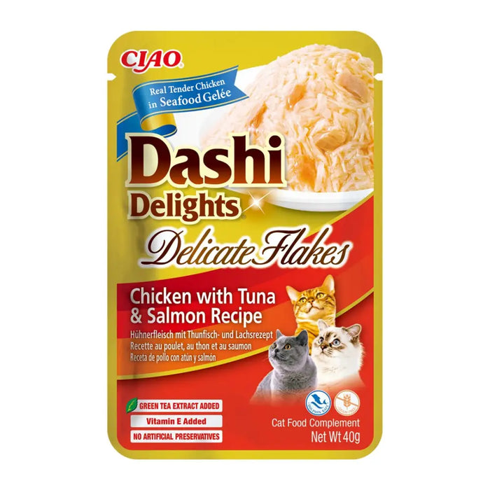 INABA CAT Dashi Delights Delicate Flakes Chicken with Tuna