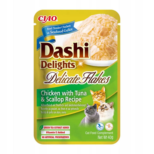 INABA CAT Dashi Delights Delicate Flakes Chicken with Tuna