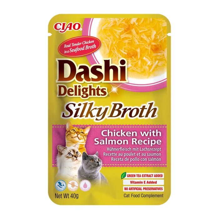 INABA CAT Dashi Delights Silky Broth Chicken with Salmon