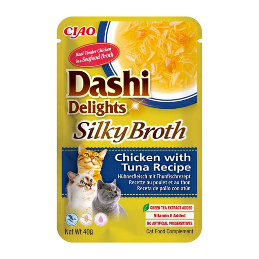 INABA CAT Dashi Delights Silky Broth Chicken with Tuna