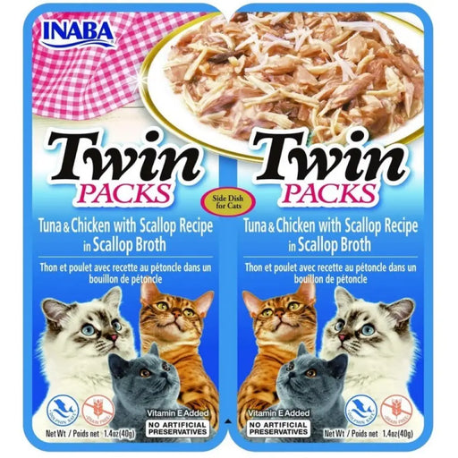 INABA CAT Twin Tuna с пиле и миди в бульон – лакомство