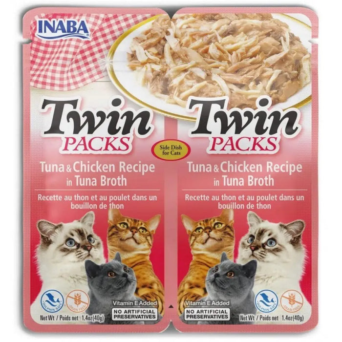 INABA CAT Twin Tuna с пиле в бульон – лакомство за котки –