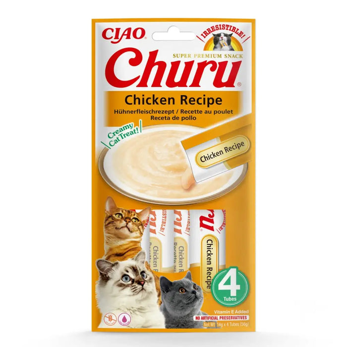 INABA Churu Chicken - лакомства за котки - 4х14гр