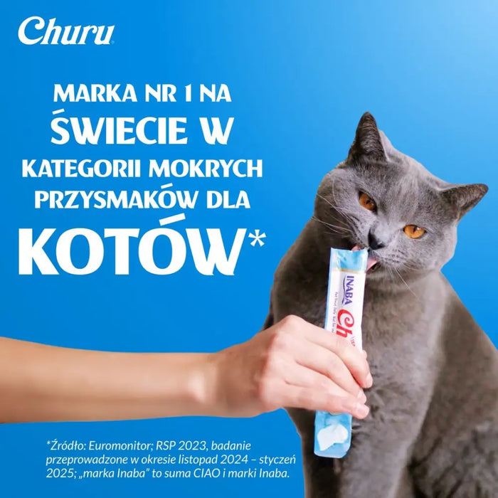 INABA Churu Риба тон и пилешко микс - лакомства за котки