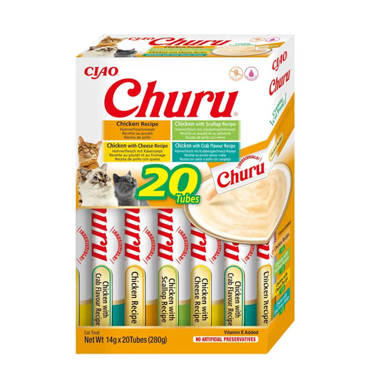 INABA Churu Variety box Chicken - лакомства за котки - 20 х