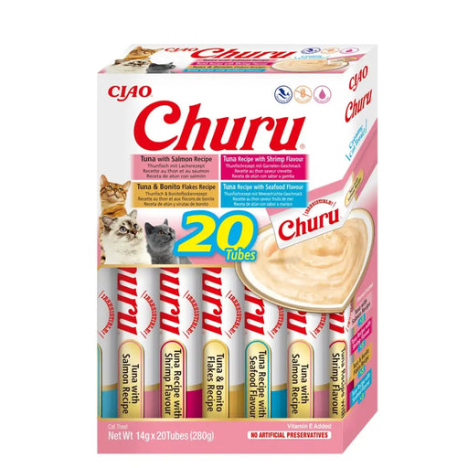 INABA Churu Variety box Seafood - лакомства за котки - 20 x