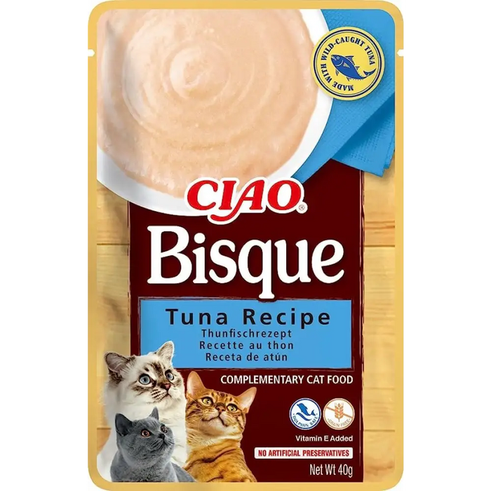 INABA Ciao Bisque Tuna - лакомства за котки - 40гр
