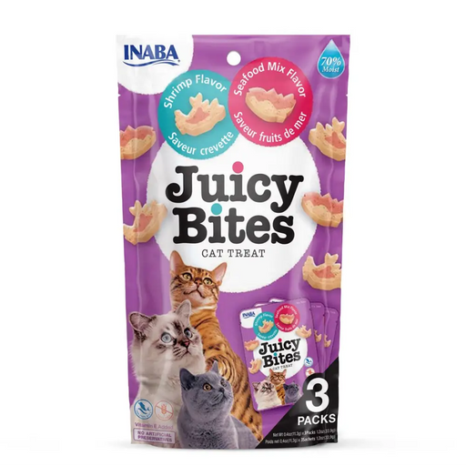 INABA Juicy Bites Shrimp and Seafood - лакомства за котки