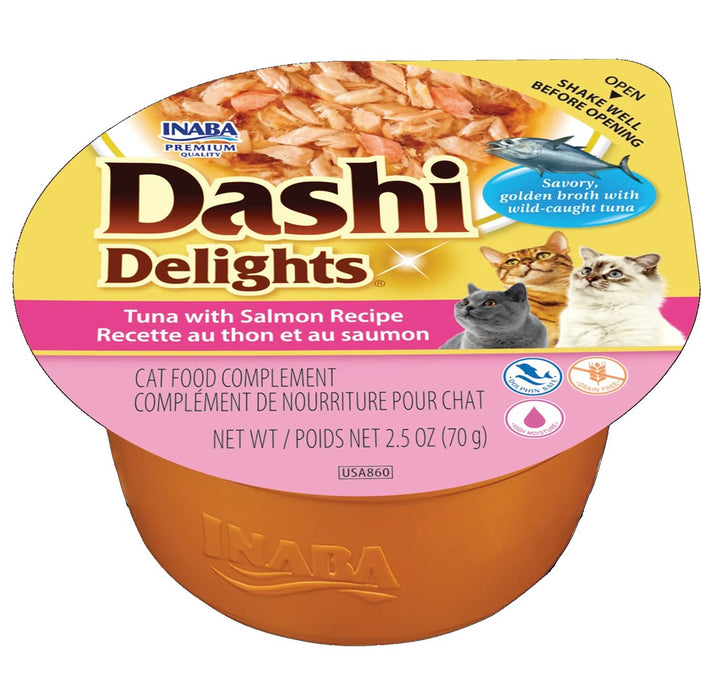 INABA Dashi Delights Риба тон със сьомга - мокра храна за котки - 70 г