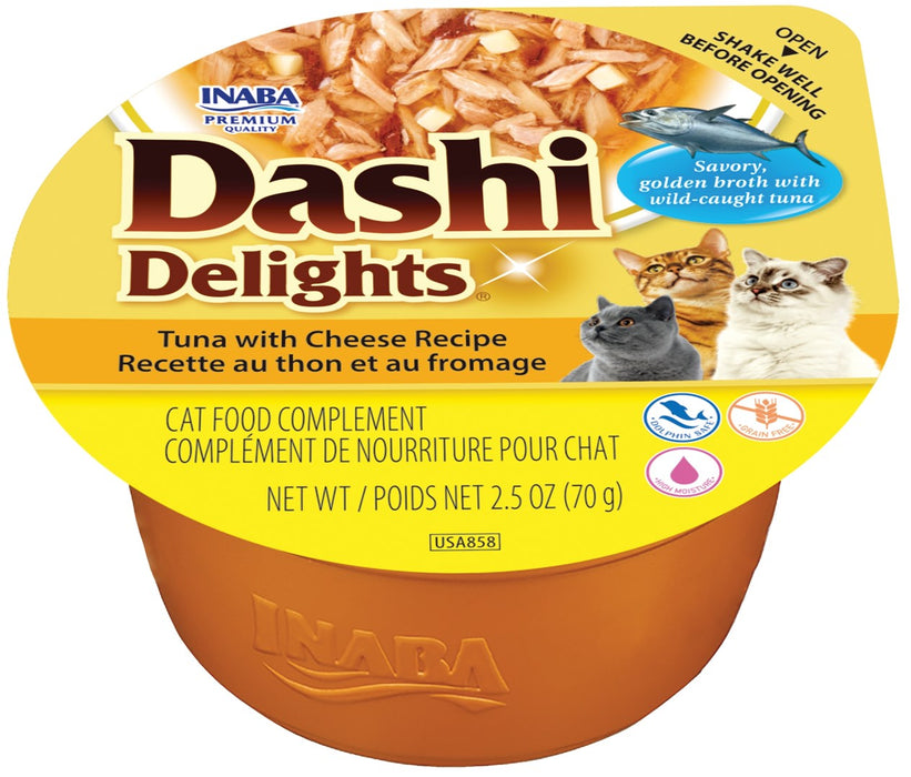 INABA Dashi Delights Риба тон със сирене - мокра храна за котки - 70 г