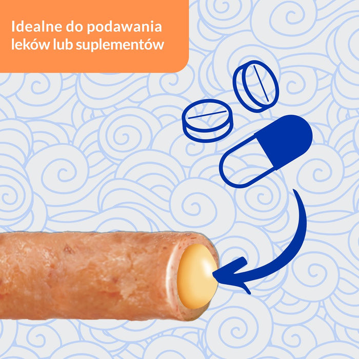 INABA Churu Rolls с пилешко месо, рецепта за рулца с риба тон - лакомства за котки - 4x10 г