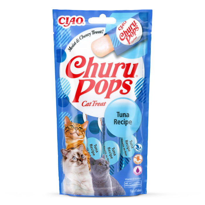 INABA Churu Pops Tuna - Лакомства за котки - 4х15гр