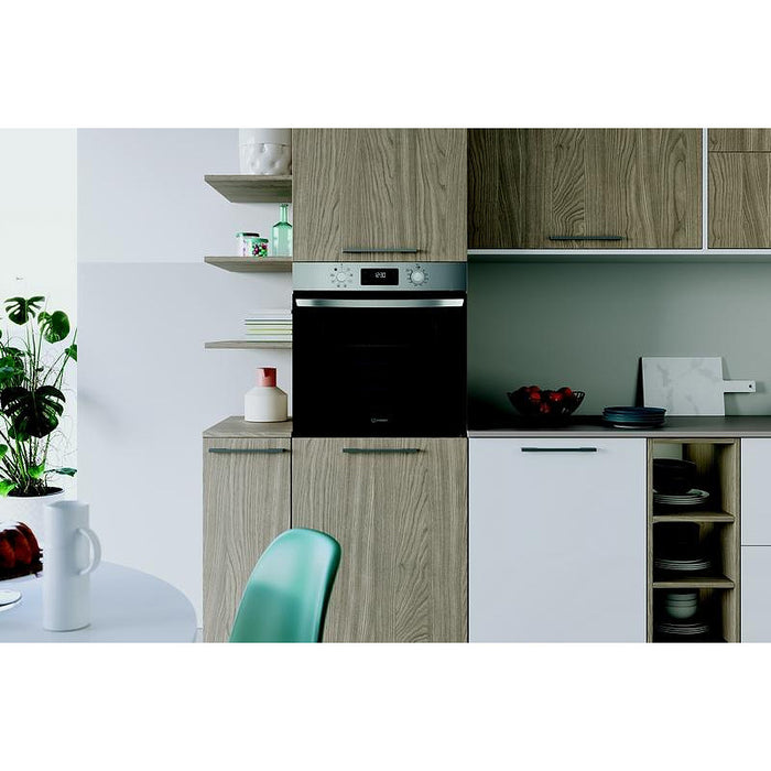 Фурна за вграждане Indesit IO 255HU X , Push бутони , 71 , А , Hydrolitic