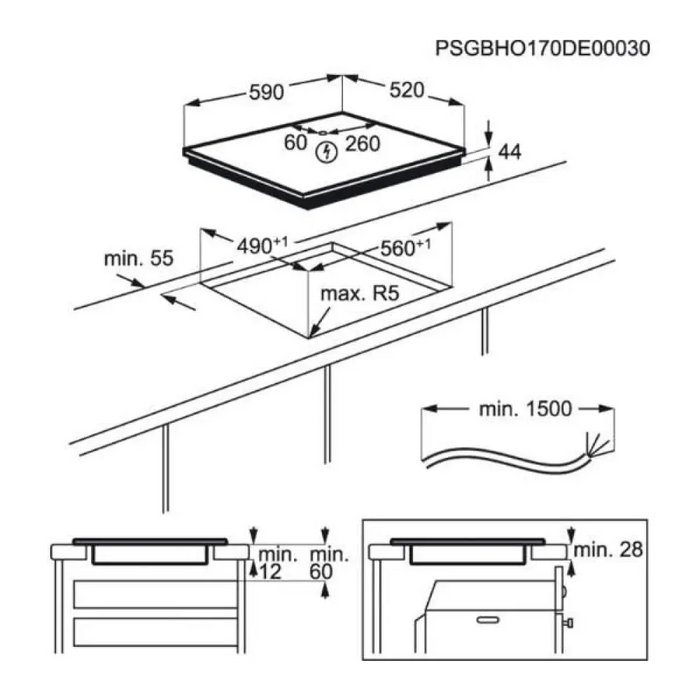 Индукционен плот AEG IKB64341FB
